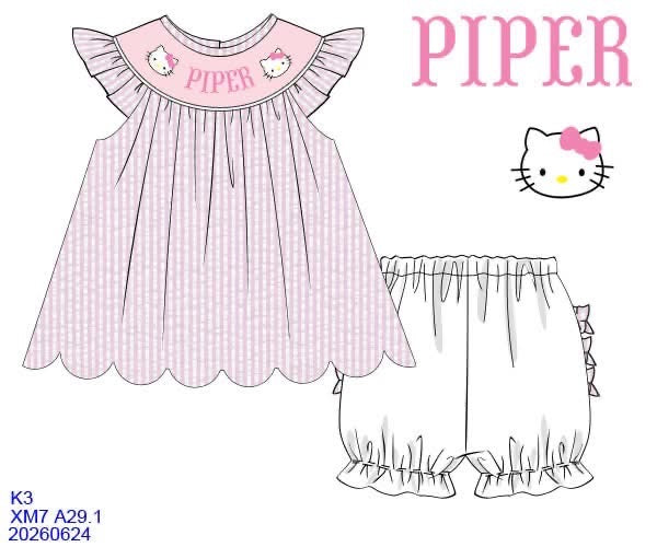 Kitty Name Smock ETA NOV