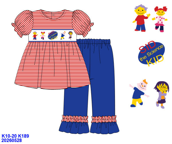 Science Kid Girls Pant Set ETA NOV