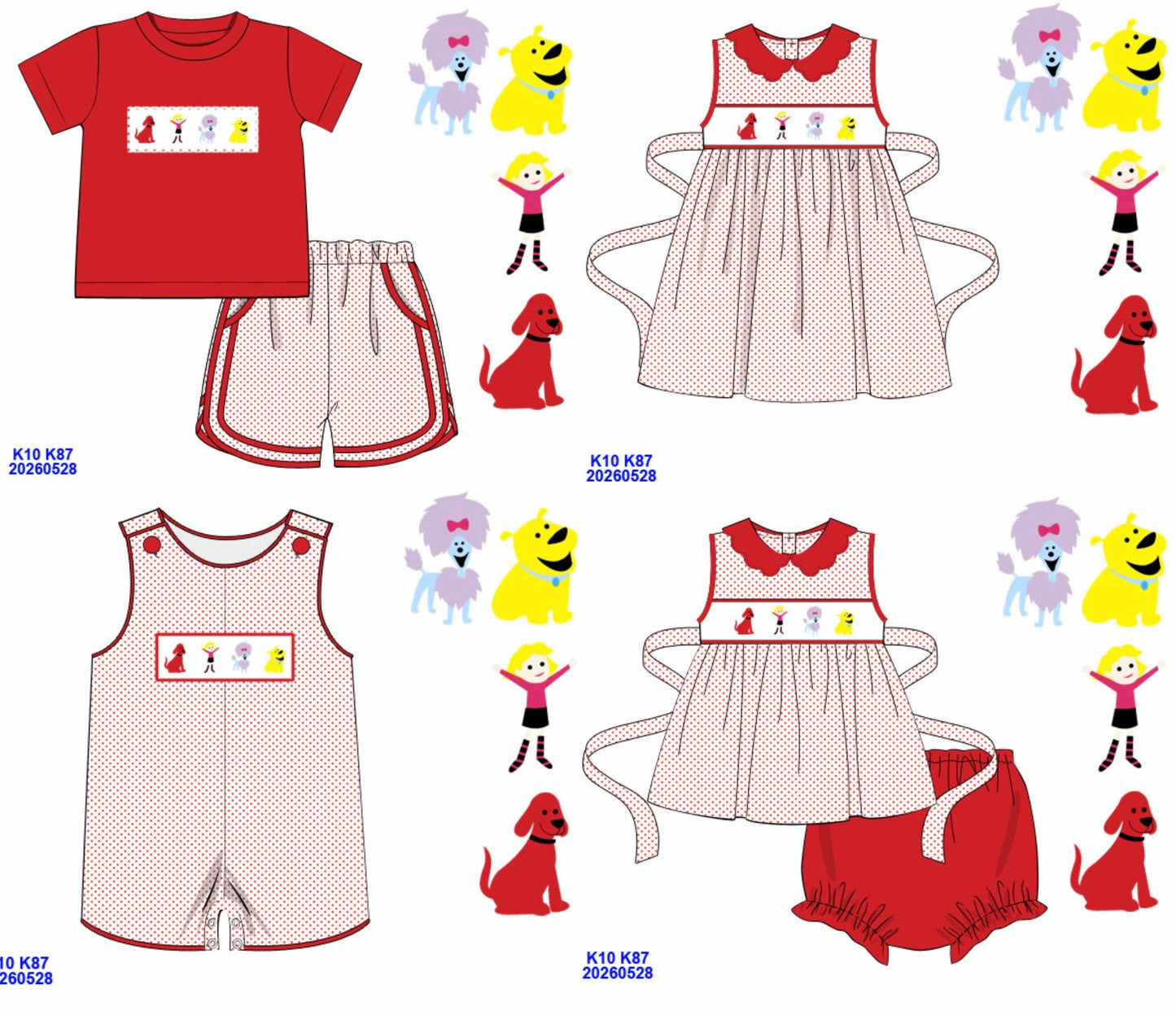 Big Red Dog Dress ETA NOV