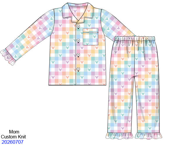 Rainbow Mouse Bamboo Mom PJ Set ETA NOV