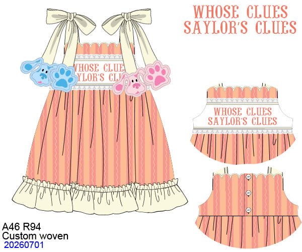 Whose Clues Customizable Dress ETA NOV