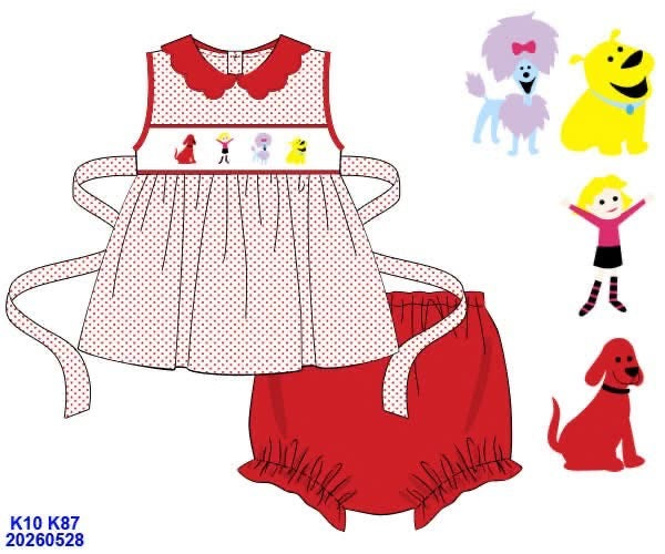 Big Red Dog Bloomer Set ETA NOV