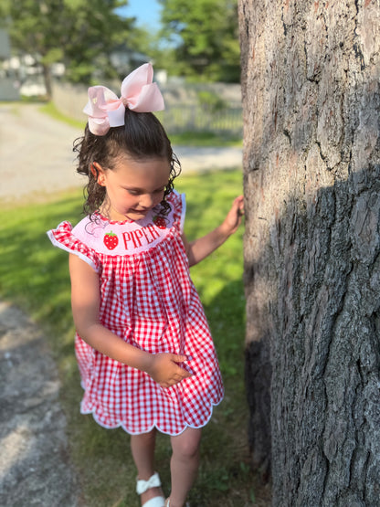 Strawberry Name Smock Dress ETA DEC