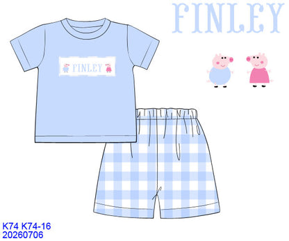 Peppa Pig Customizable Boys Short Set ETA NOV