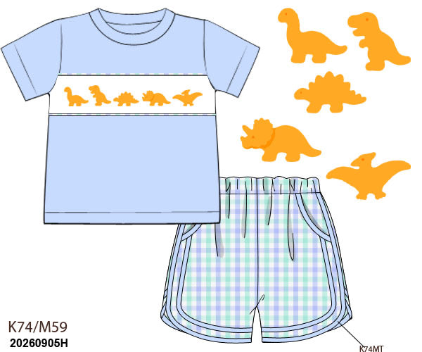 Dino Nuggie Short Set ETA DEC