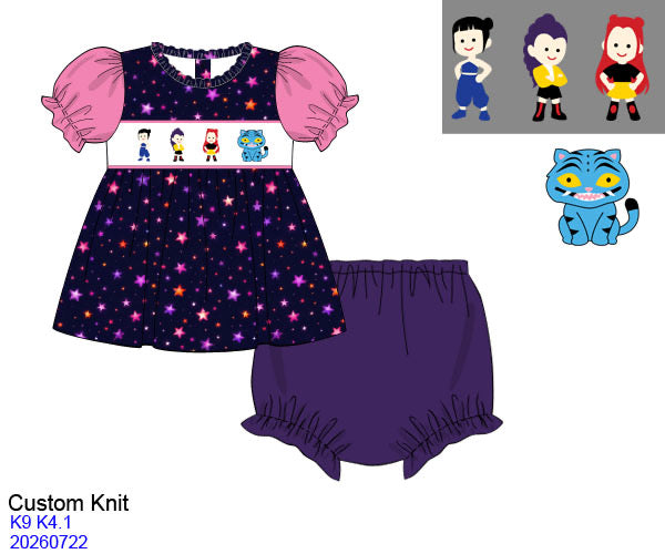 K-Pop Stars Smocked Bloomer Set ETA NOV
