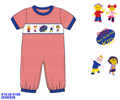 Science Kid Boys Romper ETA NOV