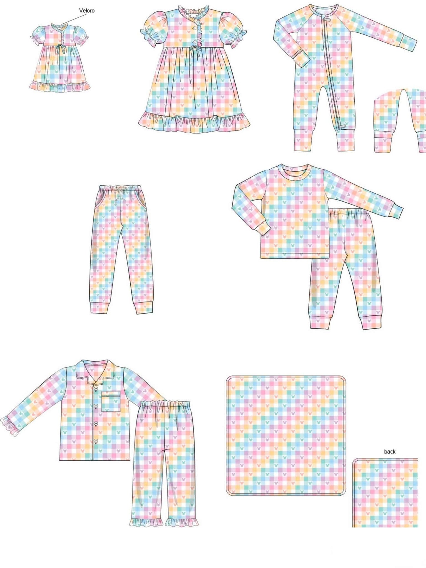 Rainbow Mouse Bamboo Blanket ETA NOV
