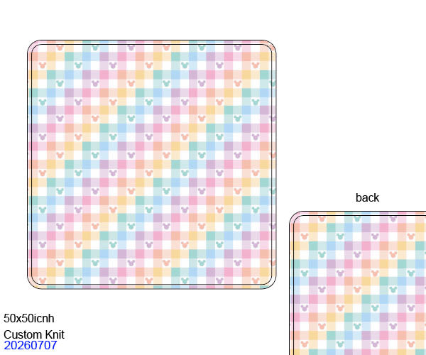 Rainbow Mouse Bamboo Blanket ETA NOV