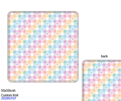 Rainbow Mouse Bamboo Blanket ETA NOV