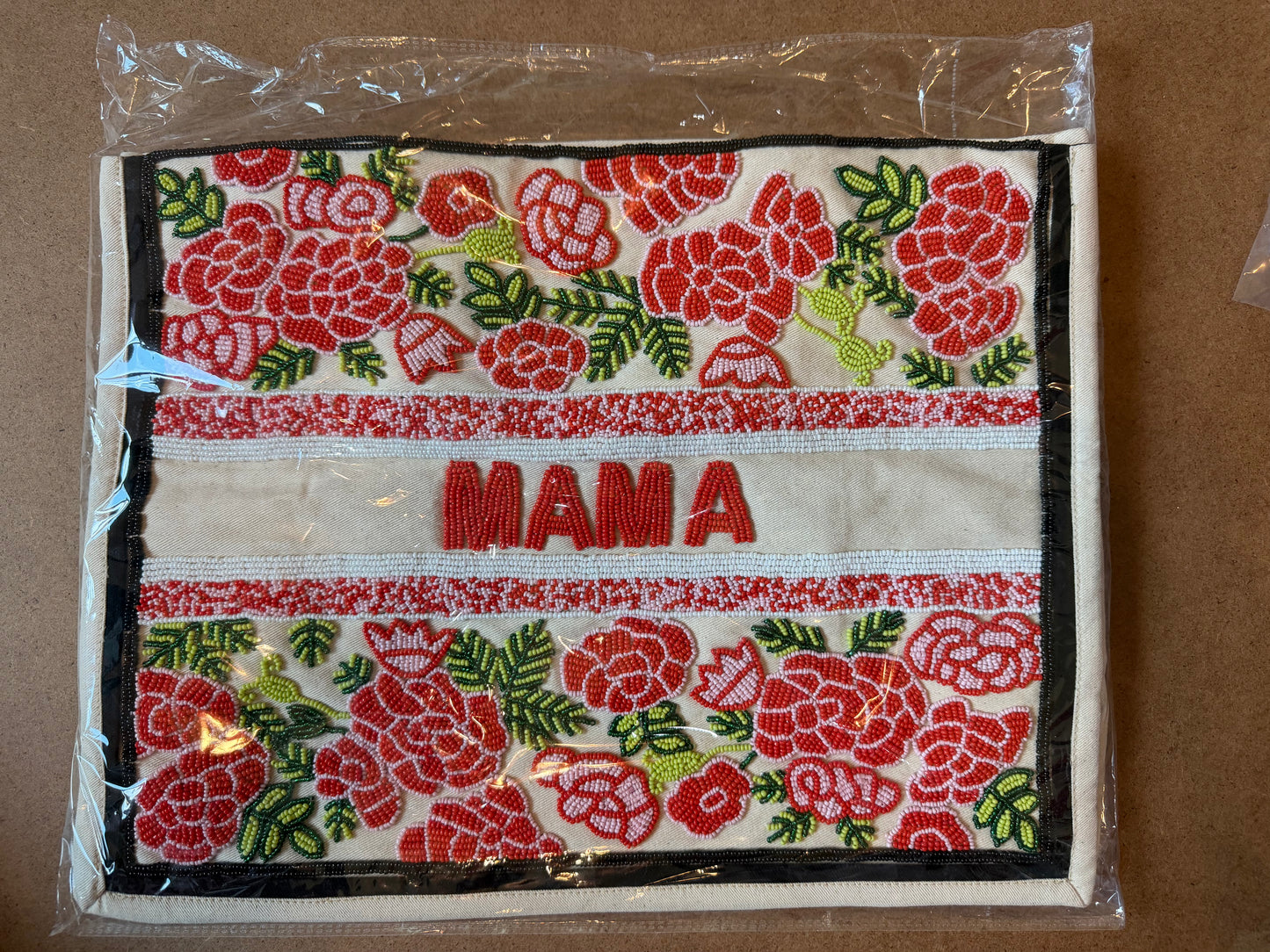 Hand Beaded MAMA bag