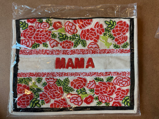 Hand Beaded MAMA bag