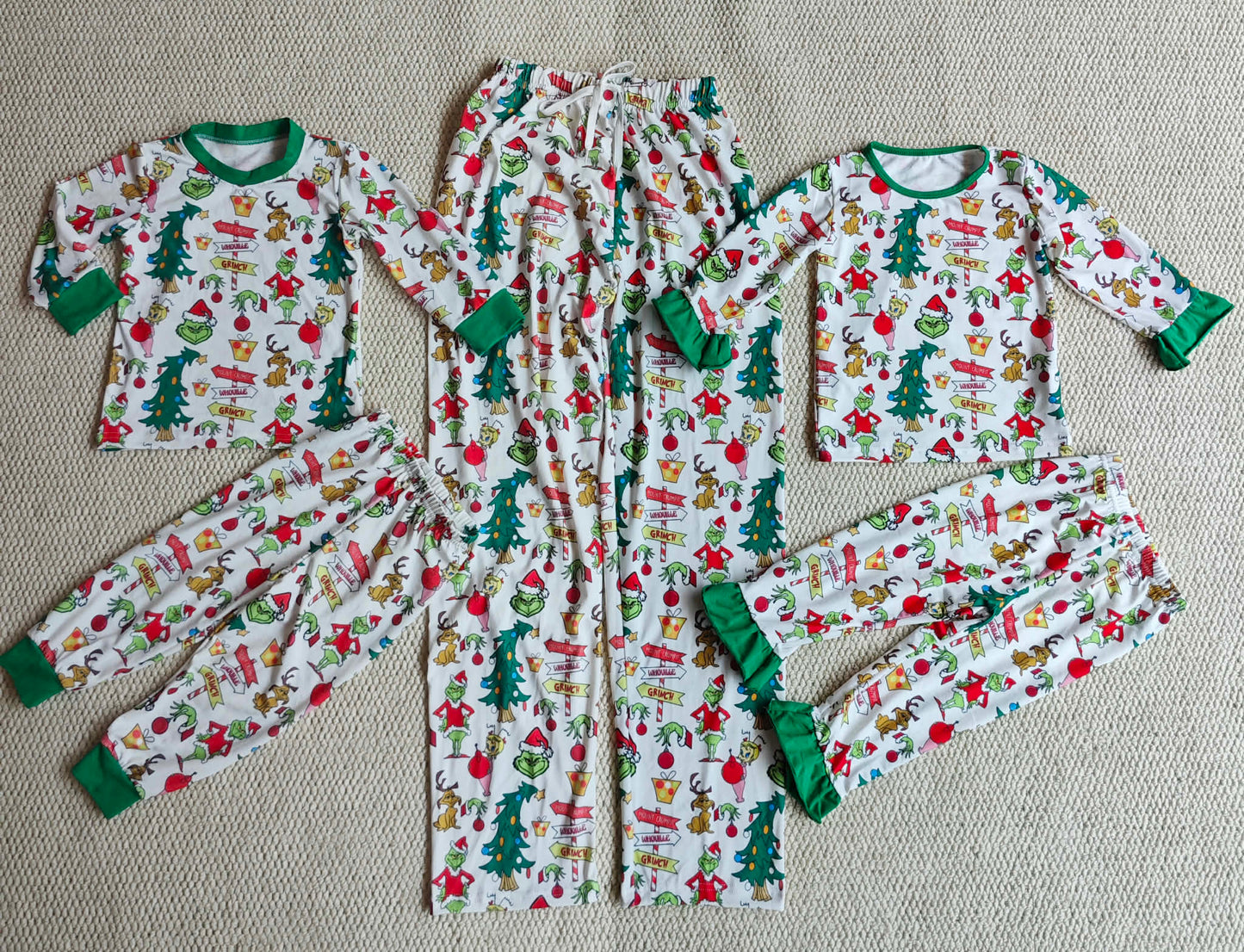 Family matching Grinch PJ’s (ETA October)