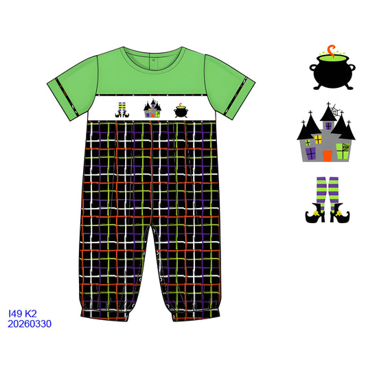 Spooky Smocked Boy Romper (ETA September)