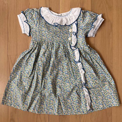 Blue And Green Floral Dress
